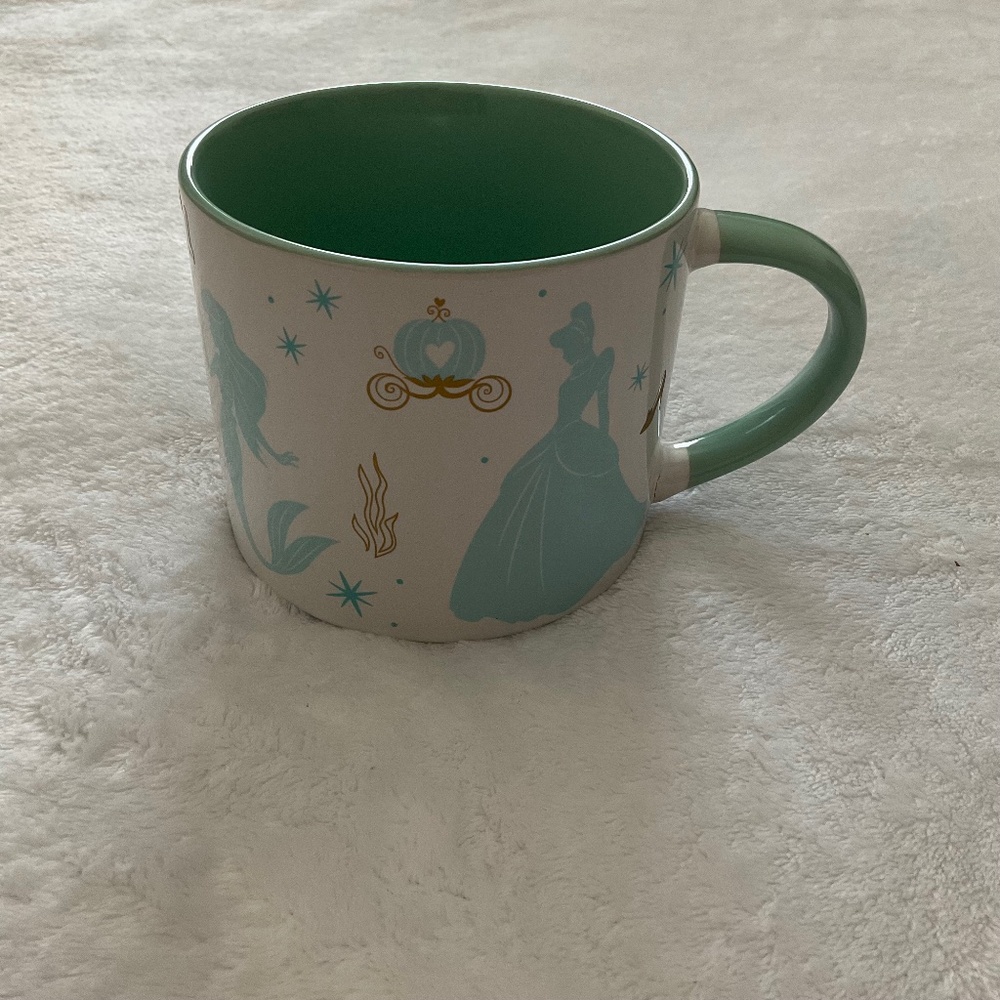 ZAK! Disney Princess Mug - Blue/Green/White